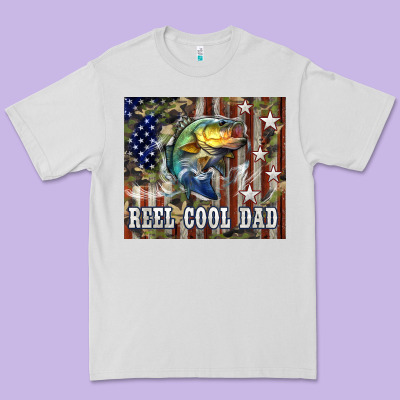 Western Reel Cool Dad Bass Premium Tee Designed By Lillyallendesigns
