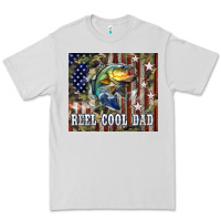 Dove Grey Western Reel Cool Dad Bass Premium Tee - LillyAllenDesigns