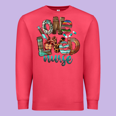 One Loved Nurse Premium Sweatshirt Designed By Fadigitalartstudio