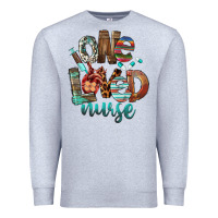 Heather Grey One Loved Nurse Premium Sweatshirt - FaDigitalArtStudio