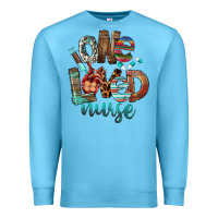 Ocean Blue One Loved Nurse Premium Sweatshirt - FaDigitalArtStudio