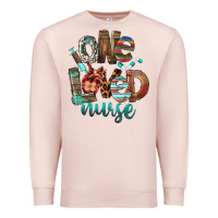 Pale Pink One Loved Nurse Premium Sweatshirt - FaDigitalArtStudio