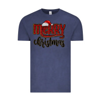 Vintage Denim merry christmas Vintage Tee - MaliasSmallBusiness