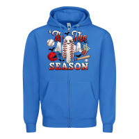 True Royal tis the season baseball halloween Zipper Hoodie - CowGirlArtShop