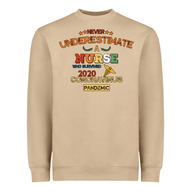 Never Underestimate A Nurse Heavyweight Sweatshirt by Bettercallsaul | Teevron