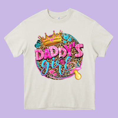 Daddys Girl Heavy Core Tee Designed By Nancycooperartshop