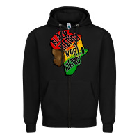Black black history is world history Zipper Hoodie - CowGirlArtShop
