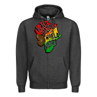 Charcoal Heather black history is world history Zipper Hoodie - CowGirlArtShop