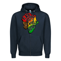 Navy black history is world history Zipper Hoodie - CowGirlArtShop