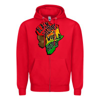 Red black history is world history Zipper Hoodie - CowGirlArtShop