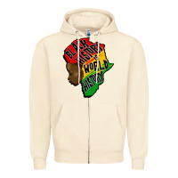 Sandshell black history is world history Zipper Hoodie - CowGirlArtShop