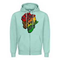 Seafoam black history is world history Zipper Hoodie - CowGirlArtShop