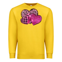 Lemon breast cancer hearts Premium Sweatshirt - FaDigitalArtStudio