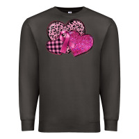 Smoke breast cancer hearts Premium Sweatshirt - FaDigitalArtStudio