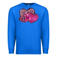 True Royal breast cancer hearts Premium Sweatshirt - FaDigitalArtStudio