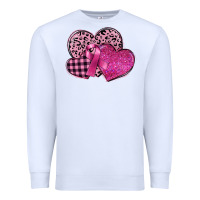 Breast Cancer Hearts Premium Sweatshirt | Teevron