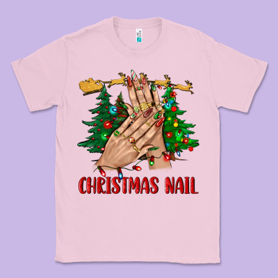 Christmas Nail Bbs Classic Tee Designed By Bundleandbundleshop