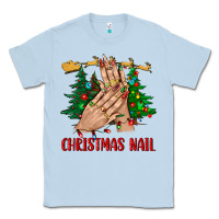 Dusty Blue christmas nail bbs Classic Tee - BundleAndBundleShop