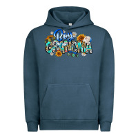 Pigment Midnight Navy boy grandma Urban Hoodie - CowhideDigitalArt