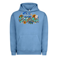 Pigment Pebble Blue boy grandma Urban Hoodie - CowhideDigitalArt