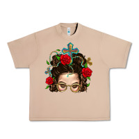 Burro Messy Bun Mom Faith And Rose Urban Heavy Tee - BundleAndBundleShop