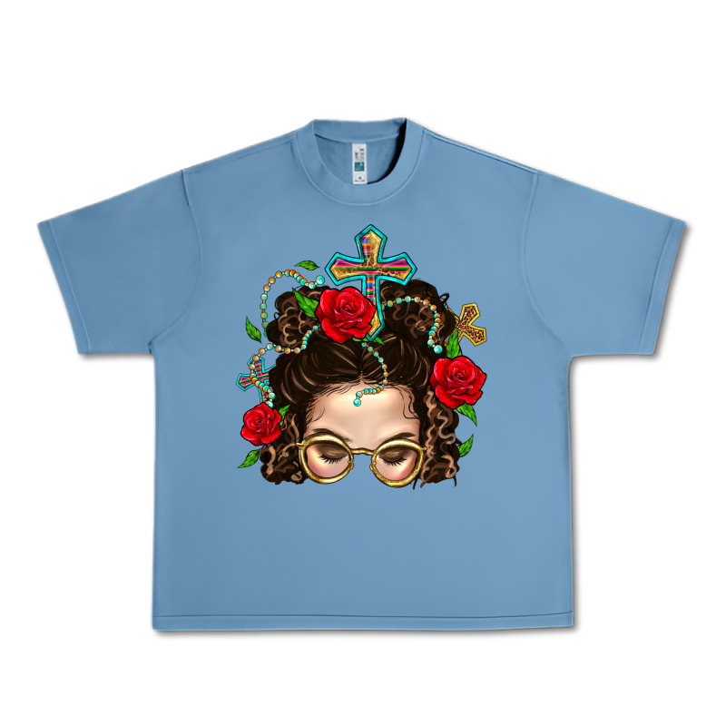 Messy Bun Mom Faith And Rose Urban Heavy Tee by BundleAndBundleShop | Teevron