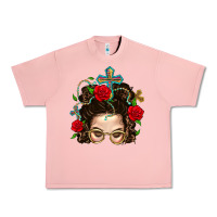 Salmon Messy Bun Mom Faith And Rose Urban Heavy Tee - BundleAndBundleShop