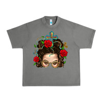 Tornado Messy Bun Mom Faith And Rose Urban Heavy Tee - BundleAndBundleShop