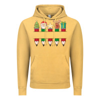 Vintage Mustard add your personalization christmas pencils Vintage Hoodie - MaliasSmallBusiness