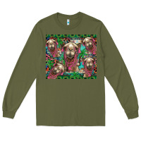 Army Green camel face Long Sleeve Tee - BarkalooDesign