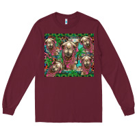 Burgundy camel face Long Sleeve Tee - BarkalooDesign