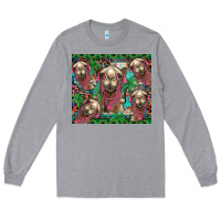 Heather Grey camel face Long Sleeve Tee - BarkalooDesign
