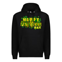 Black Happy St. Patrick's Day Premium Hoodie - HowdyJamesFarm