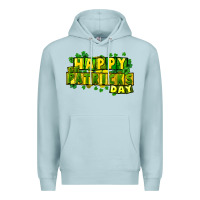 Blue Mist Happy St. Patrick's Day Premium Hoodie - HowdyJamesFarm