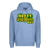 Colony Blue Happy St. Patrick's Day Premium Hoodie - HowdyJamesFarm