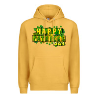 Mustard Happy St. Patrick's Day Premium Hoodie - HowdyJamesFarm