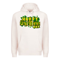 Pale Pink Happy St. Patrick's Day Premium Hoodie - HowdyJamesFarm