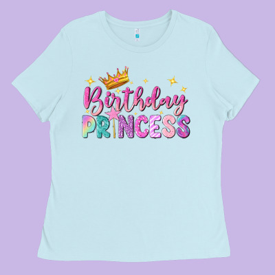 Birthday Princess Ladies Tee Designed By Nancycooperartshop
