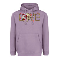 Lavender Skull love Valentine's Day Heavyweight Hoodie - FaDigitalArtStudio