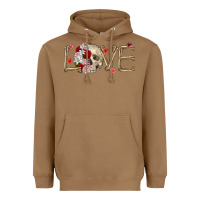 Toasted Coconut Skull love Valentine's Day Heavyweight Hoodie - FaDigitalArtStudio