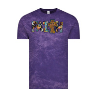 Cloud Purple faith cross Vintage Tee - JahusDesignShop