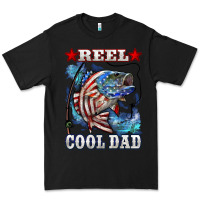 Black Reel Cool Dad Bass Premium Tee - LillyAllenDesigns