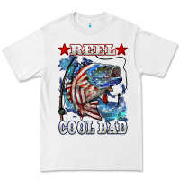 White Reel Cool Dad Bass Premium Tee - LillyAllenDesigns