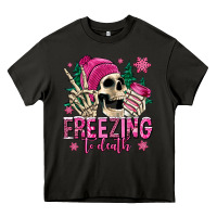 Asphalt freezing to death winter skull Heavy Core Tee - Jasminsmagicworld