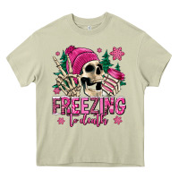 Mossy freezing to death winter skull Heavy Core Tee - Jasminsmagicworld