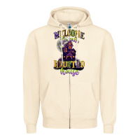 Welcome To Our Haunted House Zipper Hoodie | Teevron