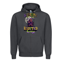 Smoke welcome to our haunted house Zipper Hoodie - CowGirlArtShop