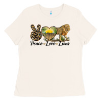 Bone peace love lions Ladies Tee - LillyAllenDesigns