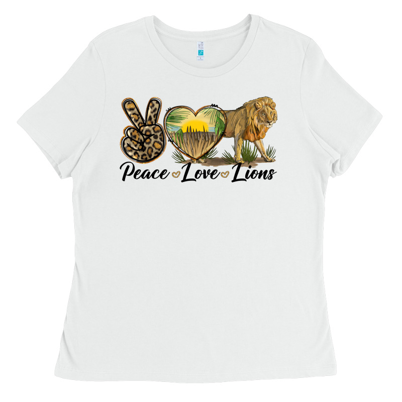 Peace Love Lions Ladies Tee by LillyAllenDesigns | Teevron