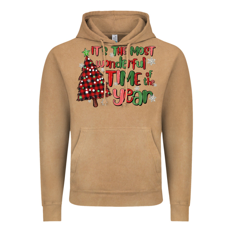 Its Wonderful Time Of The Year Vintage Hoodie by MaliasSmallBusiness | Teevron